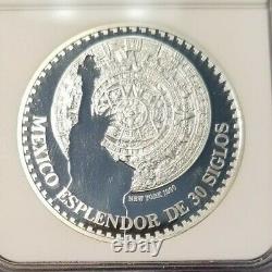 1991 Mexico Silver Medal New York & Mexico World Presence Ngc Pf 64 Ultra Cameo