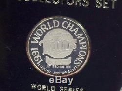 1991 Minnesota Twins World Champion Collectors Set 3-One Ounce Silver Coins