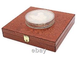1992 Equatorial Guinea Elephant & Lion Proof Coin 7000 Francos. 9999 Silver 500g