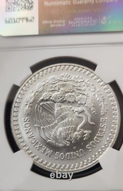 1992 MEXICO LIBERTAD 1 ONZA MISSING FEATHER DETAIL NGC MS 68 Only 31 higher