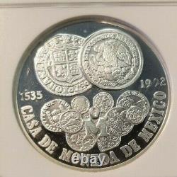 1992 Mexico 34g Silver Medal Splendor Of Thirty Centuries Ngc Pf 66 Ultra Cameo