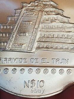 1993 Mexico Piramide De El Tajin 5 oz silver Pre-Columbian Series