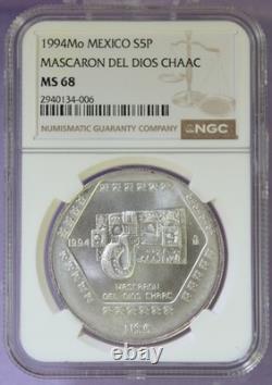 1994Mo MEXICO S5P MASCARON DEL DIOS CHAAC MS 68
