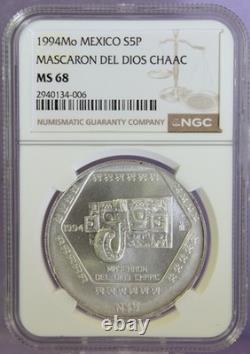 1994Mo MEXICO S5P MASCARON DEL DIOS CHAAC MS 68