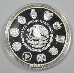 1994 Mexico 5 Pesos PROOF 1 oz Silver Ridley Sea Turtle