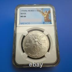 1994 Mo MEXICO 1 Onza Libertad Coin NGC MS 66