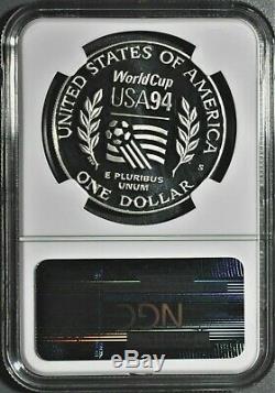 1994 S World Cup USA94 Proof Commemorative Silver Dollar Coin NGC PF70