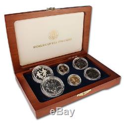 1994 World Cup Gold & Silver Unc & Proof 6-coin Set With All Ogp