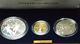 1994 World Cup Usa 3 Coin Gold & Silver Commemorative Proof Set With Box + Coa