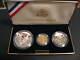 1994 World Cup Usa 3-coin Proof Set, $5 Gold Coin, Silver Dollar And Half Dollar