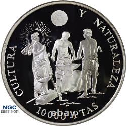 1995M Spain 10K P Velázquez Forge of Vulcan NGC PF 69 UC with Case +COA Top Grade