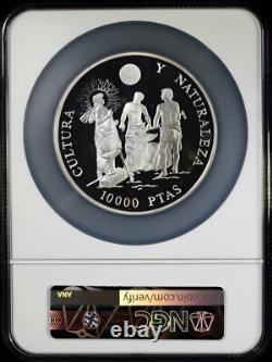 1995M Spain 10K P Velázquez Forge of Vulcan NGC PF 69 UC with Case +COA Top Grade