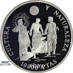 1995M Spain 10K P Velázquez Forge of Vulcan NGC PF 69 UC with Case +COA Top Grade