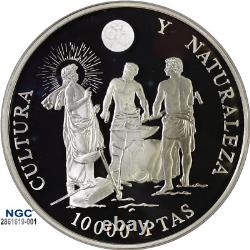 1995M Spain 10K P Velázquez Forge of Vulcan NGC PF 69 UC with Case +COA Top Grade