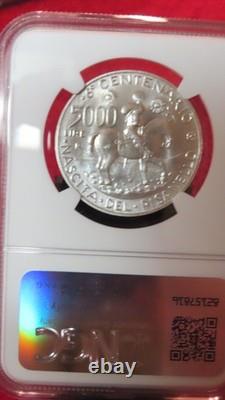 1995 Italy Silver 5000 Lire Birth Of Pisanello Ngc Ms 67 Rare Gem Top Pop