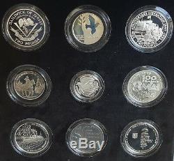 1995 Royal Mint 50th Anniversary End Of World War Two 9 Coin Silver Proof Set