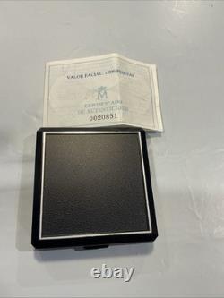 1995 SPAIN TORCH ATLANTA OLYMPICS SILVER 1000 PESETAS, Mint Boxed with Cert