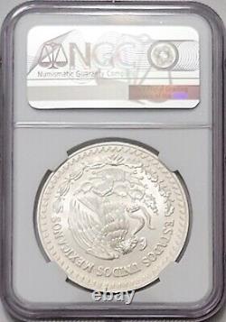 1996 Mexico Libertad 1 Oz. Silver Coin NGC MS66