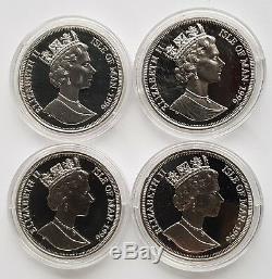 1996 Pobjoy Mint Worlds First Robert Burns Coins 4 Silver Proof Crown Set 9