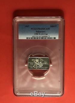 1997-saharawi 1000 P. (1999 World Cup), Silver Coin, Graded By Pcgs Pf65