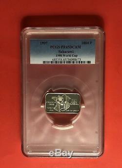 1997-saharawi 1000 P. (1999 World Cup), Silver Coin, Graded By Pcgs Pf65