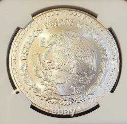 1998 Mexico LIBERTAD 1.0 oz. 999 Silver coin KEY DATE, NGC Certified MS 67