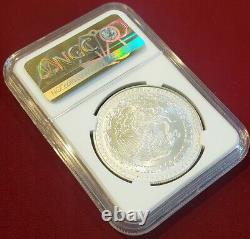 1998 Mexico LIBERTAD 1.0 oz. 999 Silver coin KEY DATE, NGC Certified MS 67