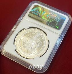 1998 Mexico LIBERTAD 1.0 oz. 999 Silver coin KEY DATE, NGC Certified MS 67