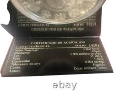 1999-2000 Mexico 5 Pesos Silver Coin Millennium Series La Paz del Mundo