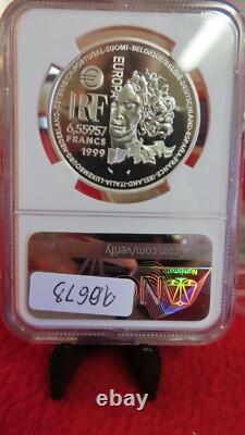 1999 France Silver European Art Styles Greco Roman Gothic Art Francs NGC PF69