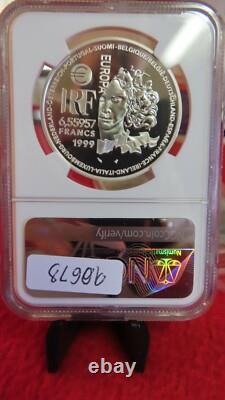 1999 France Silver European Art Styles Greco Roman Gothic Art Francs NGC PF69
