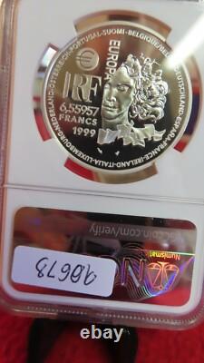 1999 France Silver European Art Styles Greco Roman Gothic Art Francs NGC PF69