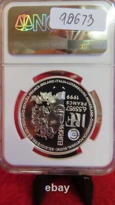 1999 France Silver European Art Styles Greco Roman Gothic Art Francs NGC PF69