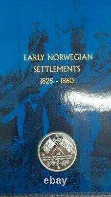 1999 Norway 5 Coin Proof Set With. 925 Silver Medal in OGP