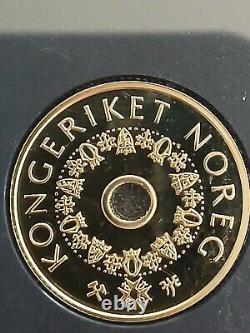 1999 Rare Norwegian Heritage Coin Proof Set In Case Low Mintage-2500