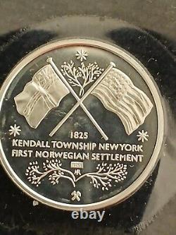 1999 Rare Norwegian Heritage Coin Proof Set In Case Low Mintage-2500