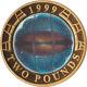 1999 Silver Proof Piedfort Hologram Rugby World Cup £2 Coin 10,000 Minted Only