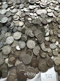 1/4 lb World Silver Lots. Avg. 800. AU/UNC. Toned. Not Junk. Q71