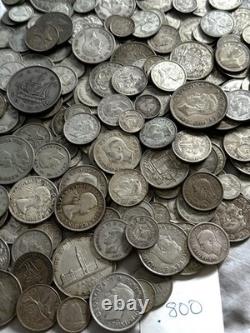 1/4 lb World Silver Lots. Avg. 800. AU/UNC. Toned. Not Junk. Q71