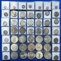 1/4 lb World Silver Lots. Avg. 800. AU/UNC. Toned. Not Junk. Q71
