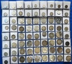 1/4 lb World Silver Lots. Avg. 800. AU/UNC. Toned. Not Junk. Q71