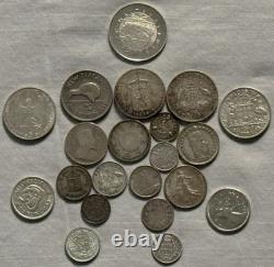 1/4 lb World Silver Lots. Avg. 800. AU/UNC. Toned. Not Junk. Q71