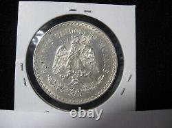 1 Mexico 1927 Scarce Date Choice Bu Silver Peso