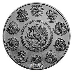1 oz 999 Silver Mexican Libertad Butterfly Colorized & Ruthenium Plated