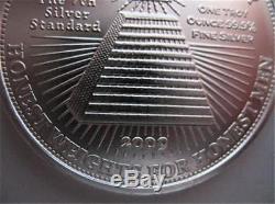 1-oz. Pure. 999 Silver Art Coin 10 World Regions Post 666 New World Order + Gold