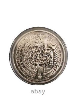 1 troy ounce silver. 999 PALENQUE MEXICO BEAUTIFUL RARE DESIGN PRIVATE MINT