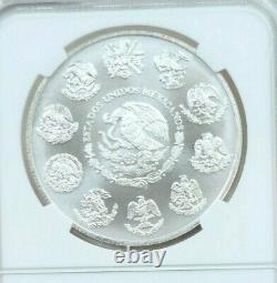 2000 Mexico Silver Libertad 1 Onza Ngc Ms 69 Smooth Luster Gem Bu Better Date