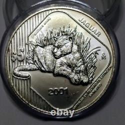 2001 MEXICO JAGUAR SILVER COIN 1 oz