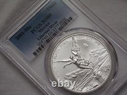 2001-MO PCGS MS69 ONZA. 999 SILVER LIBERTAD Highest Pop Only 26