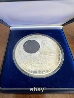 2001 Remembering Pearl Harbor. 999 7.7oz Silver Coin Republic of Liberia $50